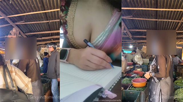 SexyIndianWife Dare In Crowded – Veg Market Download Free