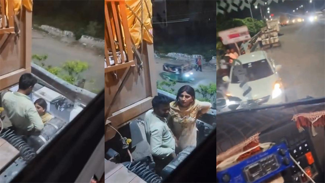 Hot Paid Randi Blowjob Truck Driver On Public Road Fucking Watch MMS