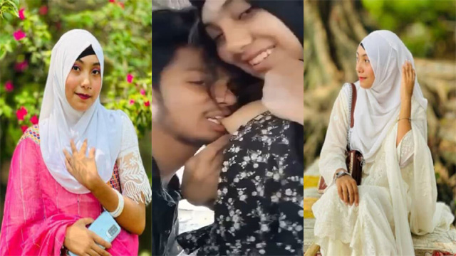 Horny Hijabi Girl Outdoor Kissing Smooching Boobs Viral