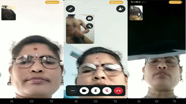 Aunty Video Call Showing Nudes Boobs Pressing MMS