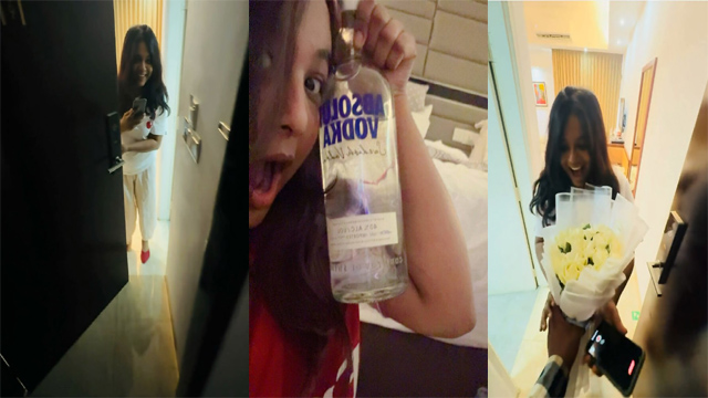 Horny Drinking Faria Bathing Fucking Mms Video