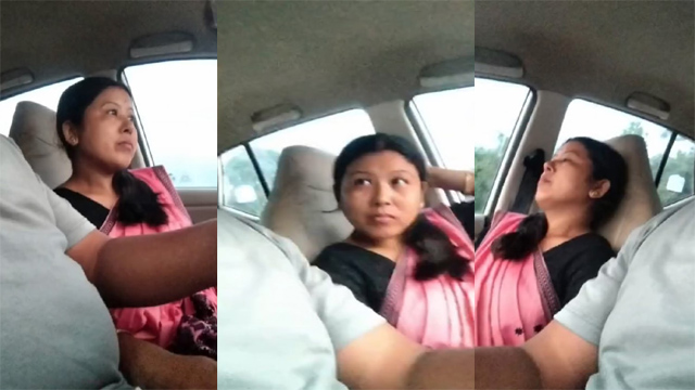 Desi Saree bhabhi Fucked Car Running On Road
