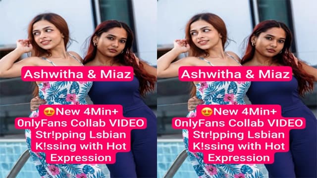 OnlyFans Ashwitha Miaz – Hot Lesbian Stripping Exposed