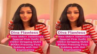 Diva Flawless Valentine’s Special – New 6Min+ 0nlyFans Teasing Video Watch