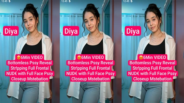 Diya Insta Model Frontal Nude Pssy Closeup Mstrbation Viral Porn Video