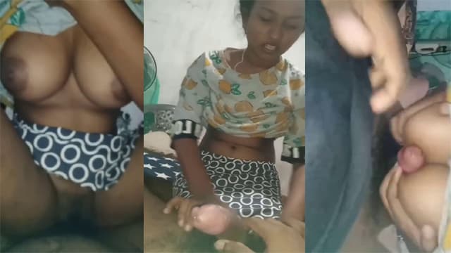 Lankan GF Titjob – So Hard For BF MMS