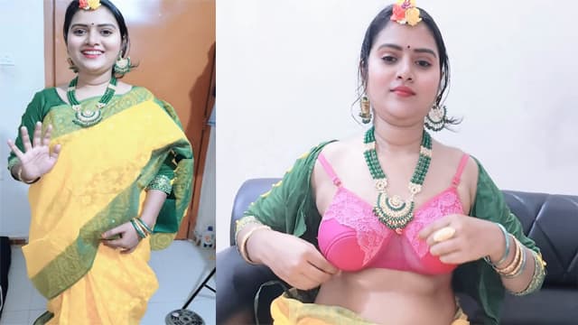 Newly Wife Wedding Dress – Video Call Long Distance Husband