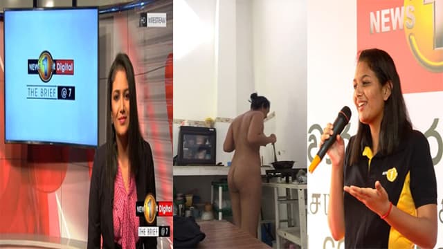 Lankan News Girl – Naked Cooking Hard MMS