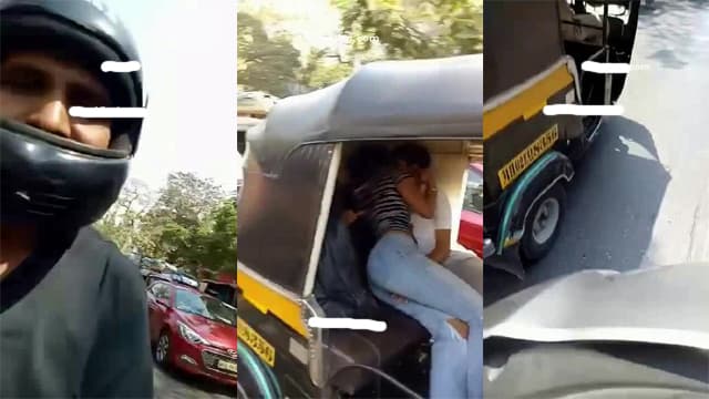 Traffic Jam Horny Couple – Auto Hard Fuck