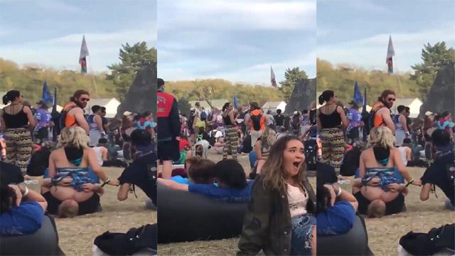 Two Guys Eat A Sluts Ass In Public During a Music Festival Viral